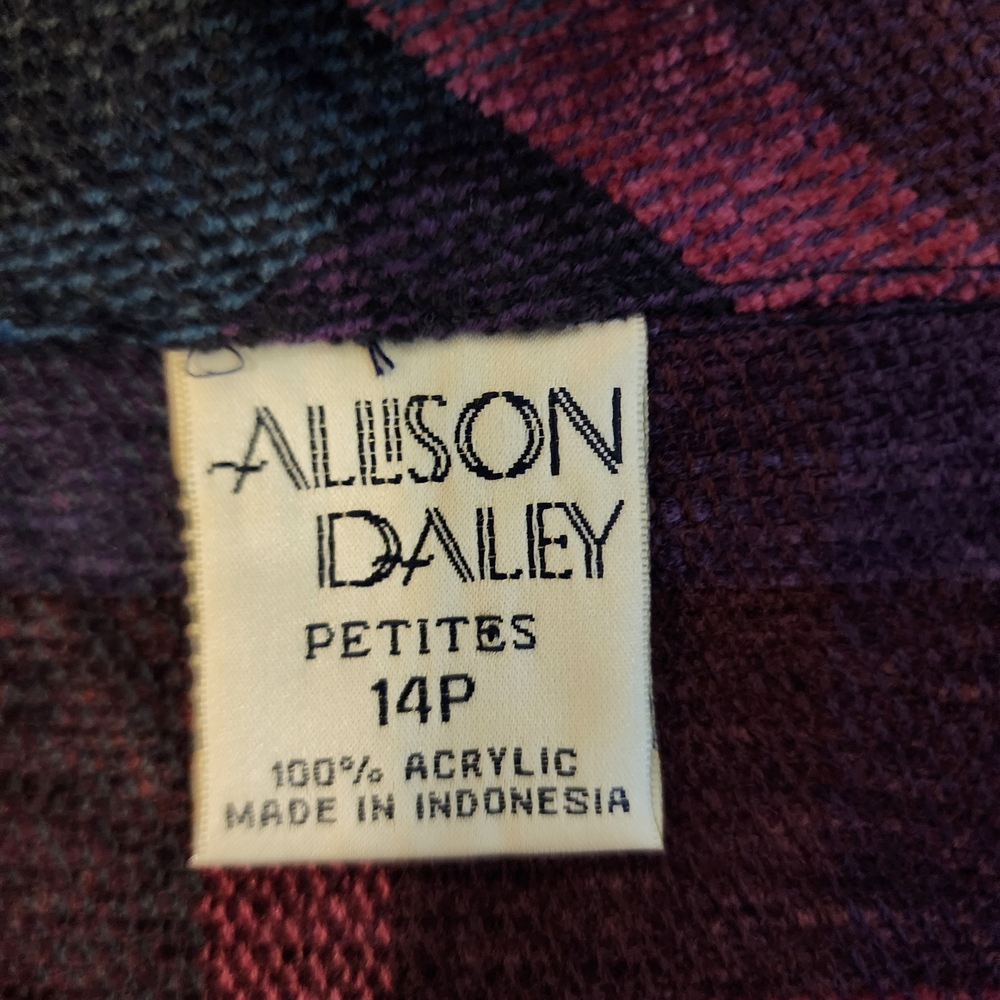 Allison Daley Plaid Shirt in Purple and Pink - Picture 5 of 8
